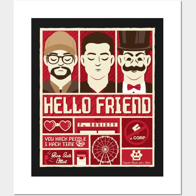 Hello Friend Wall Art by Oneskillwonder